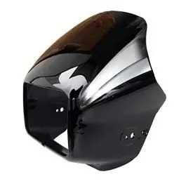 Head Light Mask Compatible Compatible For Hero Splendor Plus 2019 Bk-silver