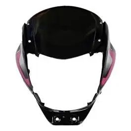Head Light Visor Mask Compatible For Bajaj Platina Bs-6 Bk-red