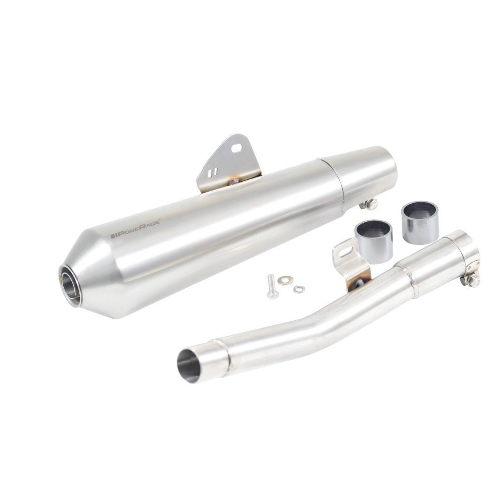 Powerage Exhaust Slip On Exhaust for RE BEAR 650 with de cat Pipe – Cone Type