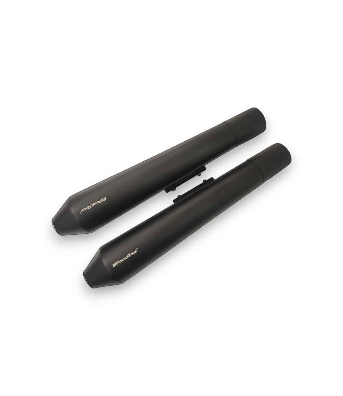 Powerage Slip Ons Exhaust For RE 650 Twins Black Long