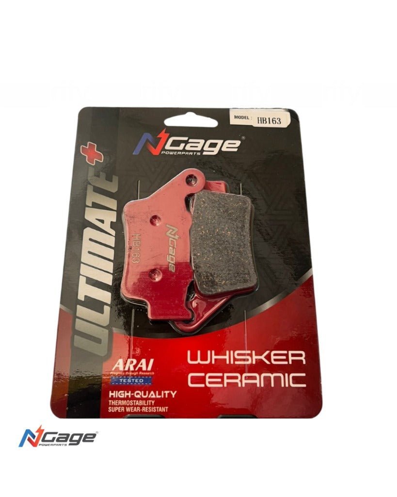RE INTERCEPTOR 650 - CONTINENTAL GT 650 |front and rear whisker ceramic Ultimate + brake pads | NGAGE POWERPARTS - COMBO HB163 HB164