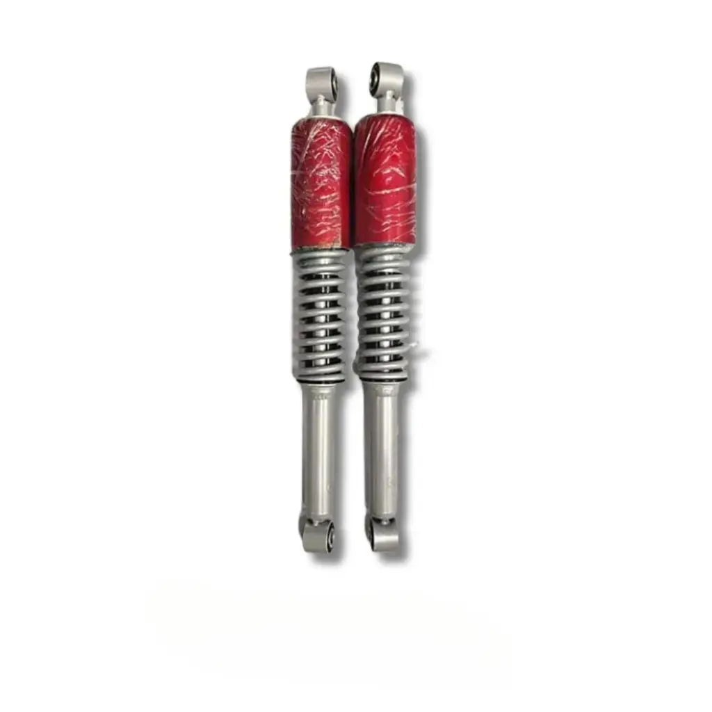 Rear Shock Absorber For Hero Splendor | Splendor Pro | Splendor Plus | Super Splendor | Cd Dawn | Cd Deluxe | Hf Dawn | Hf Deluxe | Set Of 2 | Red