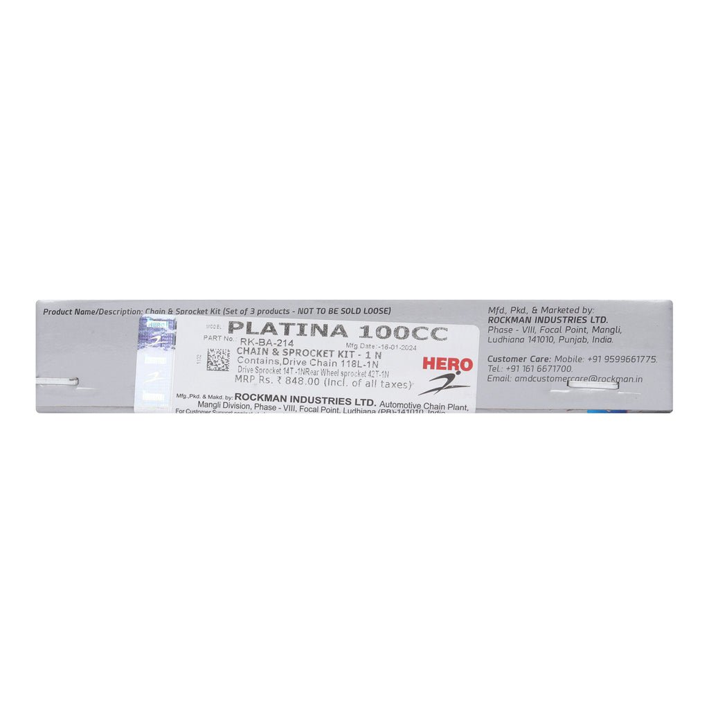 Rockman Chain Kit For Platina 100 - Image 3