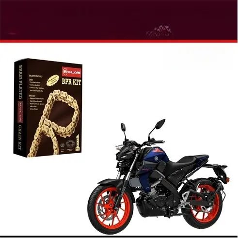 Rolon Brass Plated Chain Sprocket Kit For Yamaha Mt15
