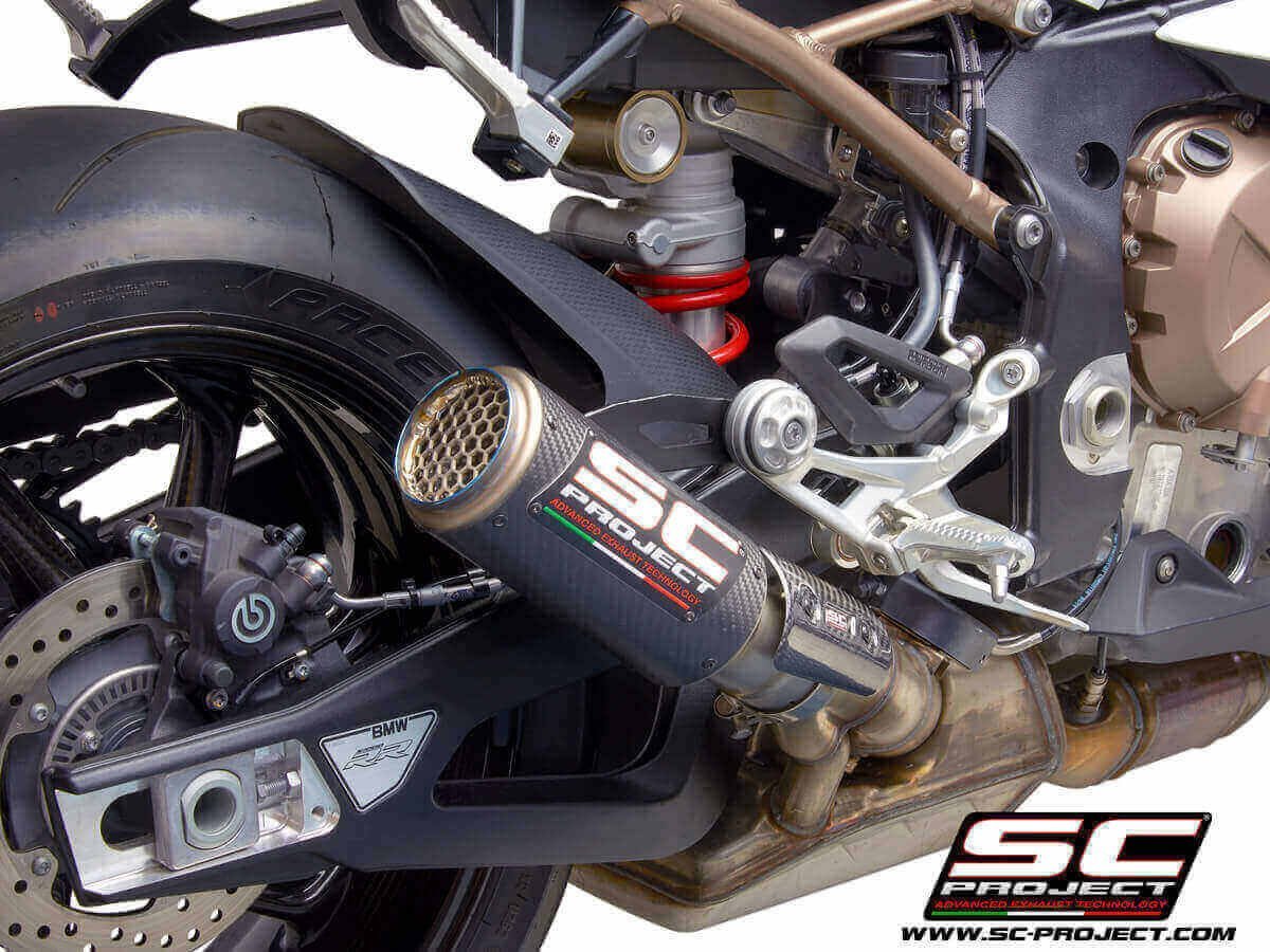 SC Project CR T Carbon Fiber Slip On Exhaust BMW S1000 RR (2019 23)