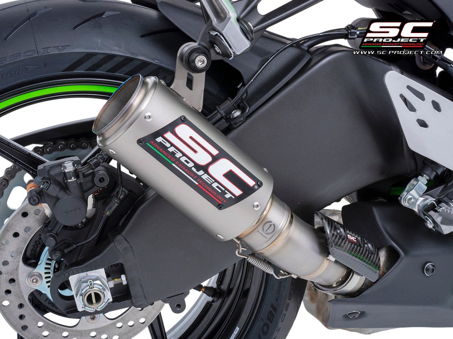 SC Project CR T Titanium Slip on Exhaust Kawasaki Ninja ZX 6R 636 (2019 21)