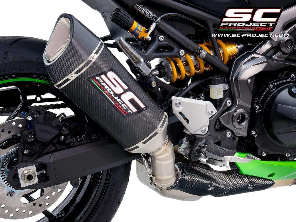SC Project SC1 R Muffler Carbon Fiber Exhaust Kawasaki Z900 (2020 23)