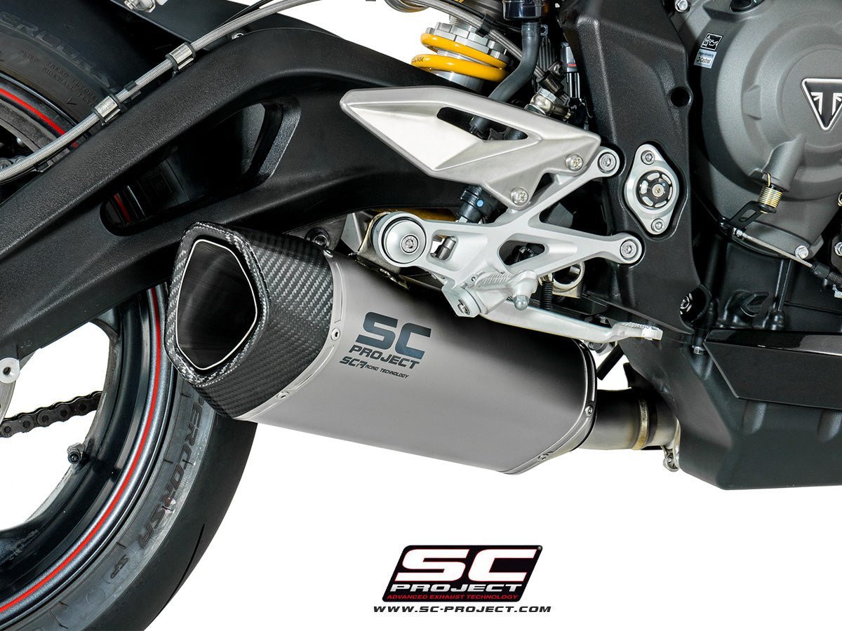 SC Project SC1 R Titanium Exhaust STREET TRIPLE 765 S,R,RS (2017 19)