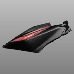 Set Cowl Left Hand Rear Black For Xtreme 200r | Hero