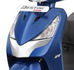 Set Front Cover Upper Mett Nexus Blue For Destini 125 |hero