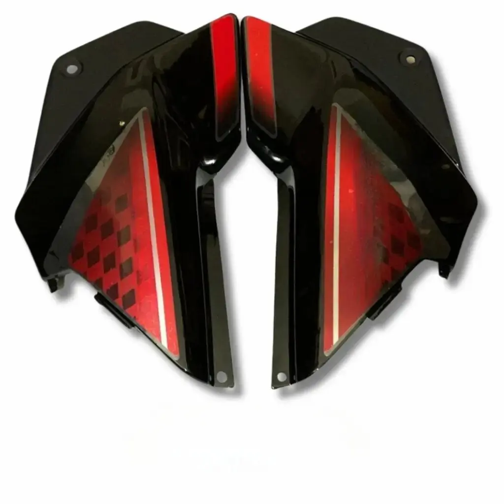 Side Panel For Hero Glamour | Type 2 | Type7 Sticker | Black & Red Colour