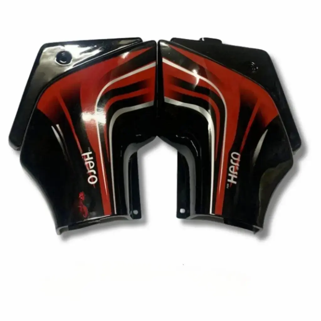 Side Panel For Hero Passion Pro | Type 1 | Black & Red Colour