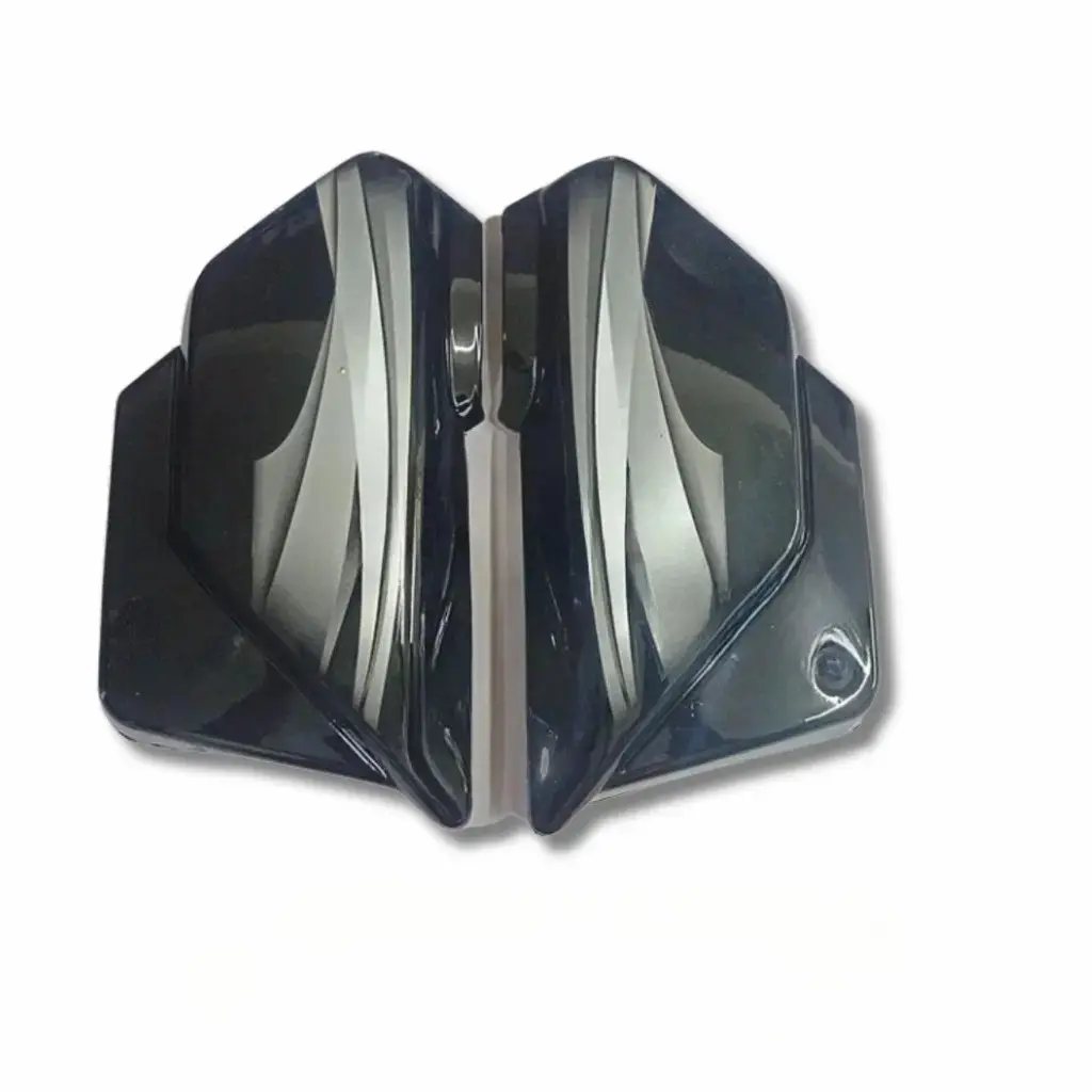 Side Panel For Hero Splendor | 2019 Model | Black & Silver