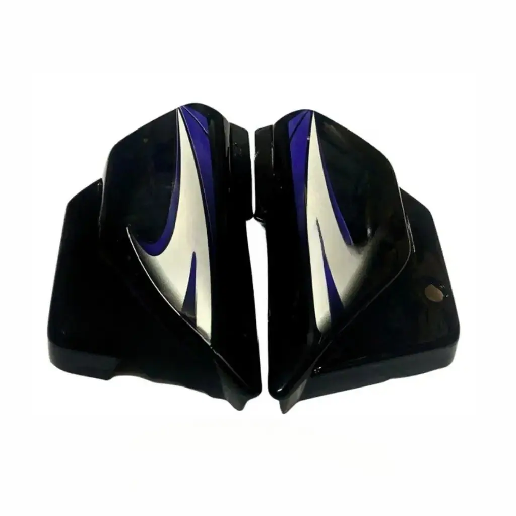 Side Panel For Hero Splendor | Alloy Wheel | Black & Blue Colour