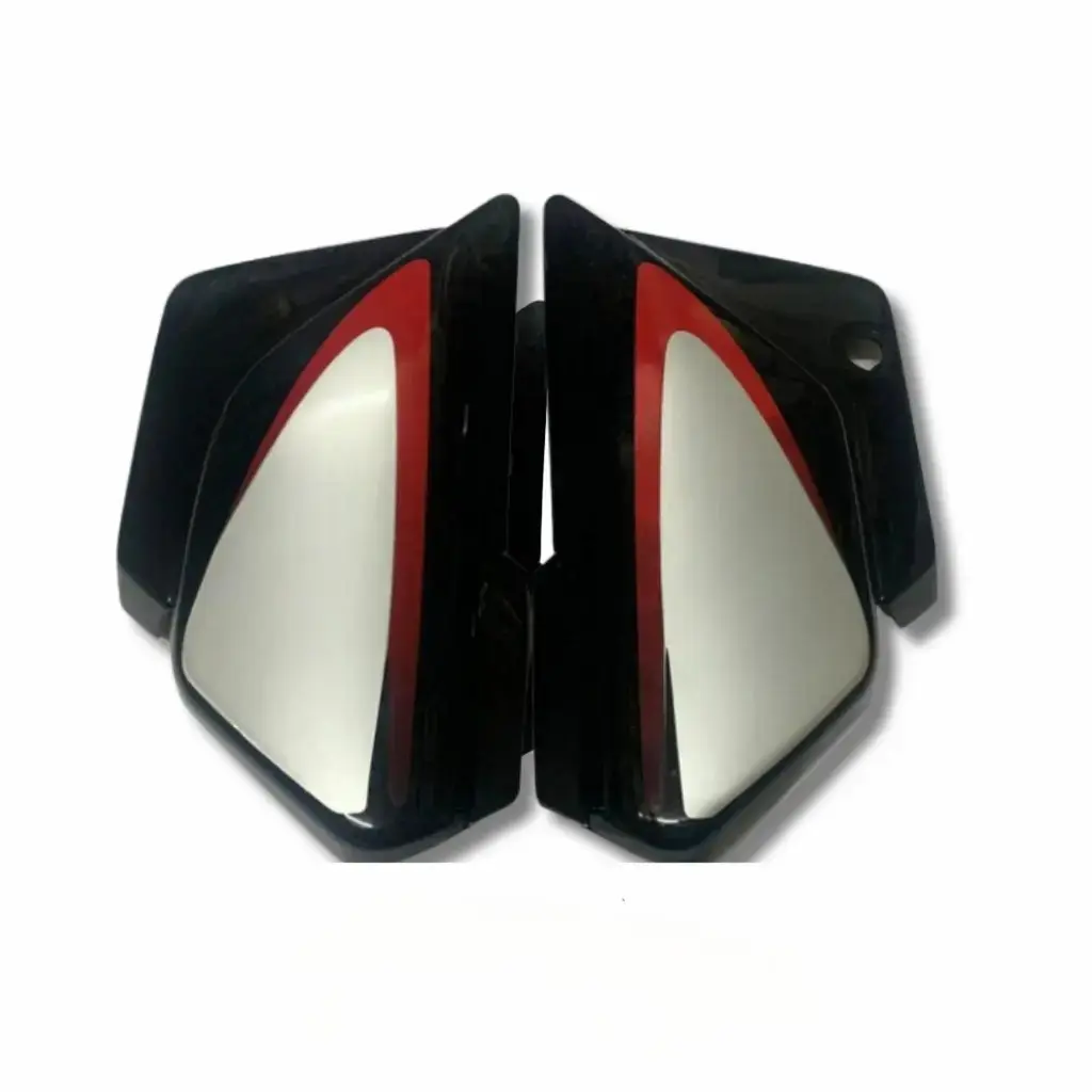 Side Panel For Hero Splendor Plus | Silver & Red Colour