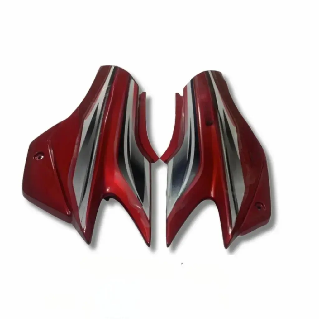 Side Panel For Hero Super Splendor | Type 2 | Type 4 Sticker | Red Colour