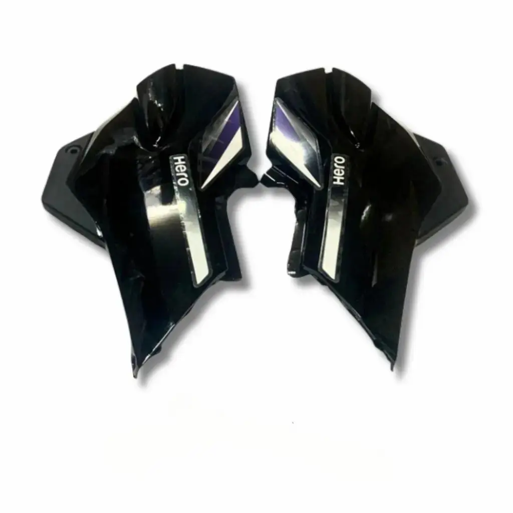 Side Panel For Hero Super Splendor | Type 2 | Type 7 Sticker | Black & Blue Colour