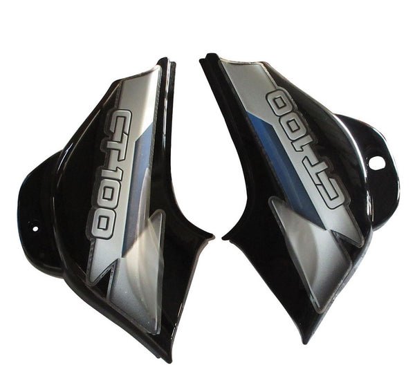 Side Panel / Side Cowl Set Fit For Bajaj Ct-100 Black (blue Sticker) - Image 2