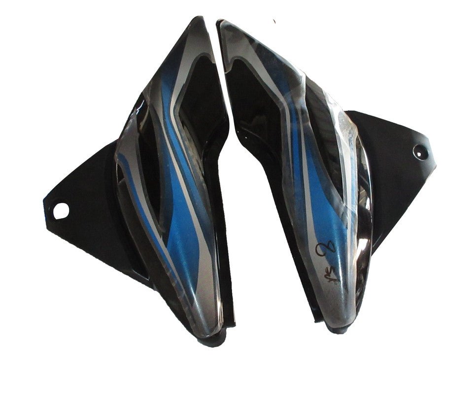 Side Panel / Side Cowl Set Fit For Bajaj Discover 100cc Black (blue Sticker)