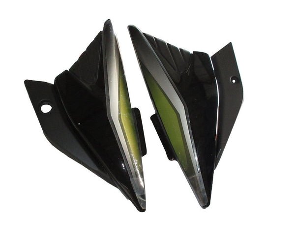 Side Panel / Side Cowl Set Fit For Bajaj Platina 125cc Black(green Sticker) - Image 3