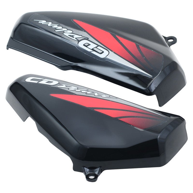 Side Panel / Side Cowl Set Fit For Hero Cd-deluxe New Model Black (red Sticker)