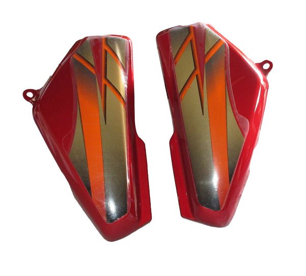 Side Panel / Side Cowl Set Fit For Hero Cd-deluxe New Model (self Start) Candy Blazing Red (orange Sticker) - Image 2
