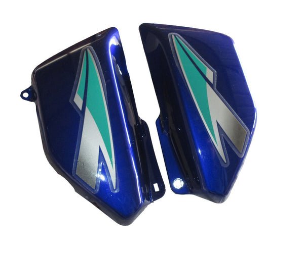 Side Panel / Side Cowl Set Fit For Hero Cd-deluxe Old Model (spld. Type) For Excellent Blue Bike - Image 2