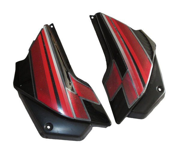 Side Panel / Side Cowl Set Fit For Hero Glamour Latest Black Colour For Sports Red Bike - Image 2