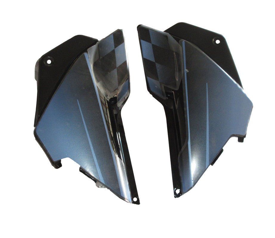 Side Panel / Side Cowl Set Fit For Hero Glamour New Model Black (blue Sticker)