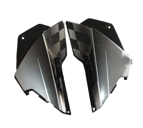 Side Panel / Side Cowl Set Fit For Hero Glamour New Model Black(silver Sticker) - Image 2