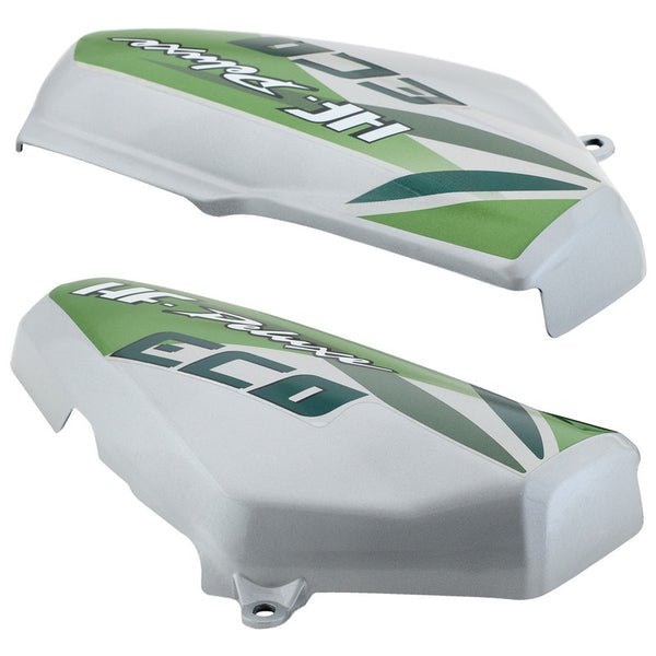 Side Panel / Side Cowl Set Fit For Hero Hf-deluxe Eco Green Cloud Silver - Image 2