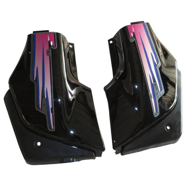 Side Panel / Side Cowl Set Fit For Hero Passion Old Model Black(pink Sticker) - Image 3
