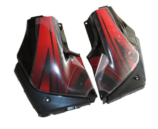Side Panel / Side Cowl Set Fit For Hero Passion Plus New Model Black Colour(red Sticker)for Sports Red Bike - Image 3