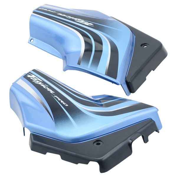 Side Panel / Side Cowl Set Fit For Hero Passion Pro Digital Frost Blue Colour For Black Bike - Image 2