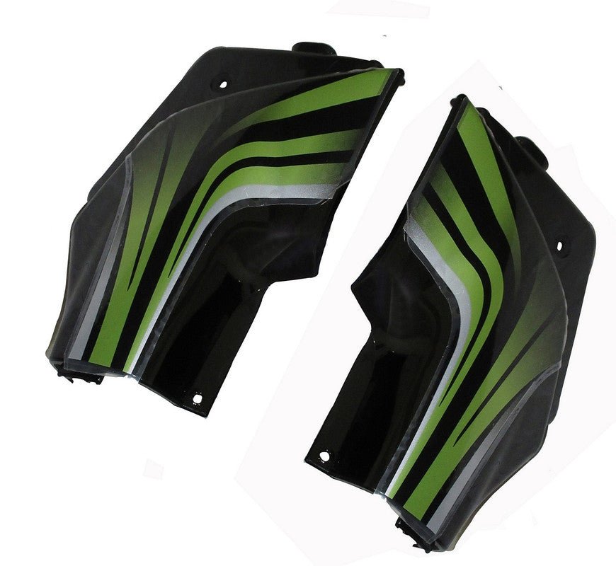 Side Panel / Side Cowl Set Fit For Hero Passion Pro Sports Red For Black Bike