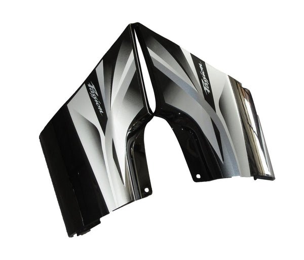 Side Panel / Side Cowl Set Fit For Hero Passion Pro Type 3 Black Colour For Silver Bike Silver Sticker - Image 2