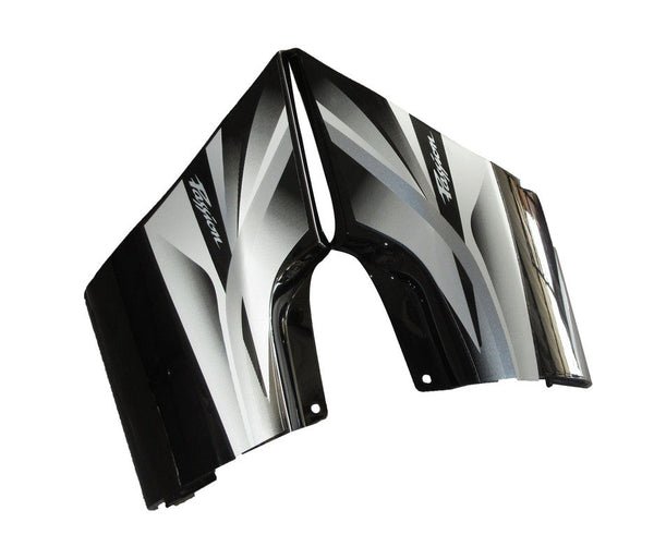 Side Panel / Side Cowl Set Fit For Hero Passion Pro Type 3 Black Colour For Silver Bike Silver Sticker - Image 3
