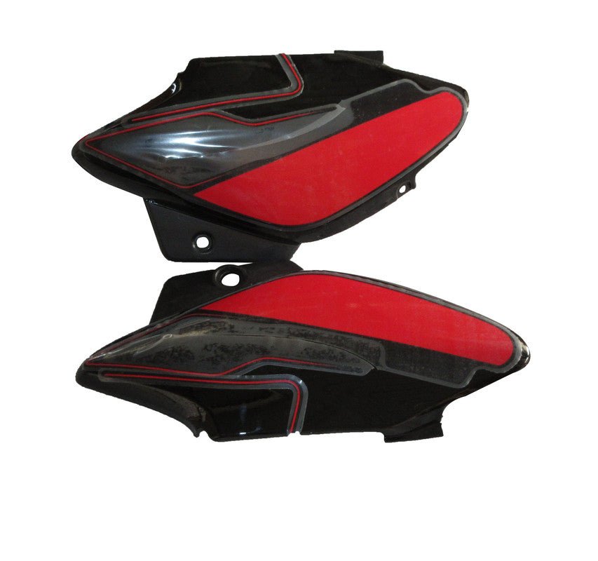 Side Panel / Side Cowl Set Fit For Hero Splendor I-smart Black (red Sticker)