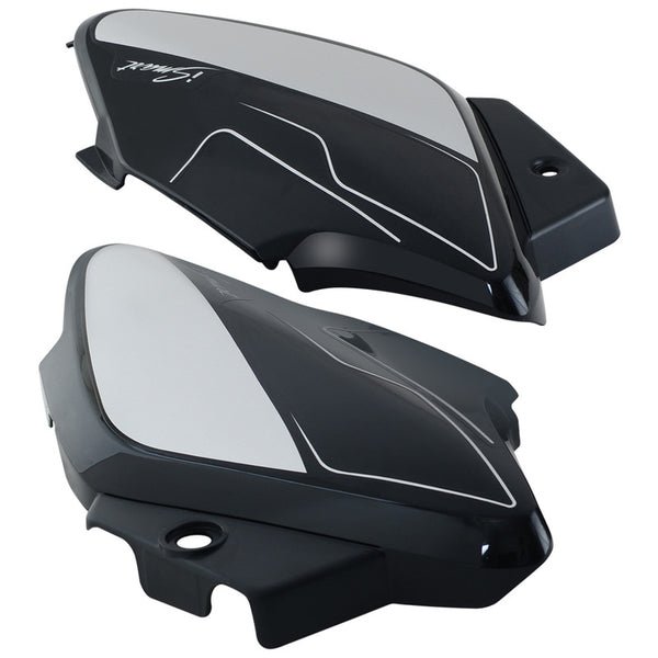 Side Panel / Side Cowl Set Fit For Hero Splendor I-smart Black (silver Sticker) - Image 2