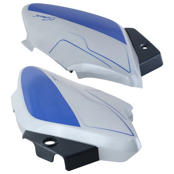 Side Panel / Side Cowl Set Fit For Hero Splendor I-smart Cloud Silver For Blue Bike - Image 3
