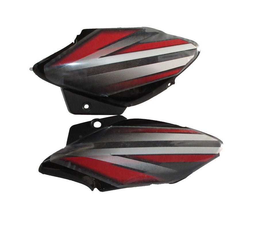 Side Panel / Side Cowl Set Fit For Hero Splendor Nxg Old Model Black (red Sticker)