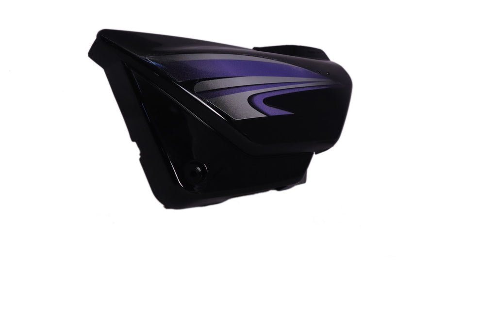 Side Panel / Side Cowl Set Fit For Hero Splendor Plus I3s Black(purple Sticker) One Side Screw Fitting
