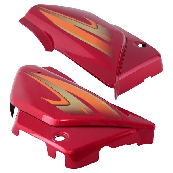 Side Panel / Side Cowl Set Fit For Hero Splendor Plus New Model (new Graphics) Candy Blazing Red - Image 2