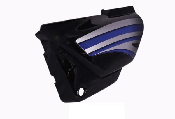 Side Panel / Side Cowl Set Fit For Hero Splendor Pro (new Graphics) Black (blue Sticker) - Image 2