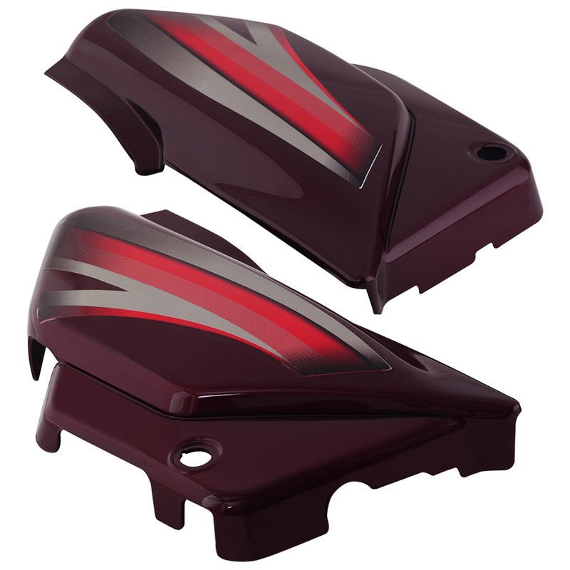 Side Panel / Side Cowl Set Fit For Hero Splendor Pro (new Graphics) Palace Maroon