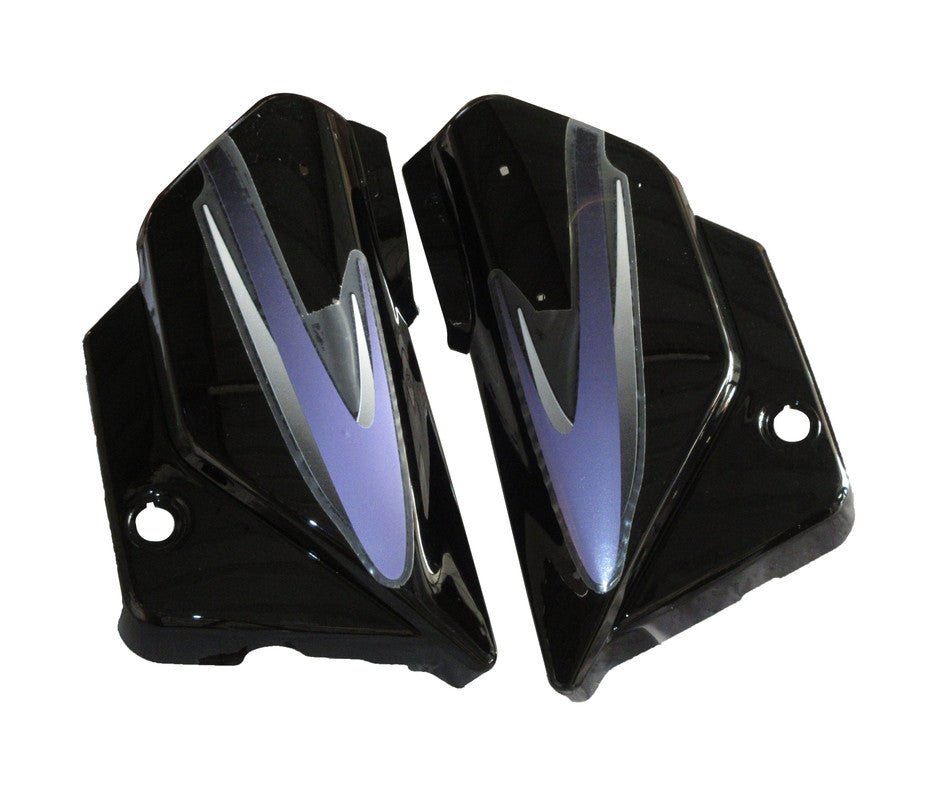 Side Panel / Side Cowl Set Fit For Hero Splendor Y2k Black(purple Sticker)
