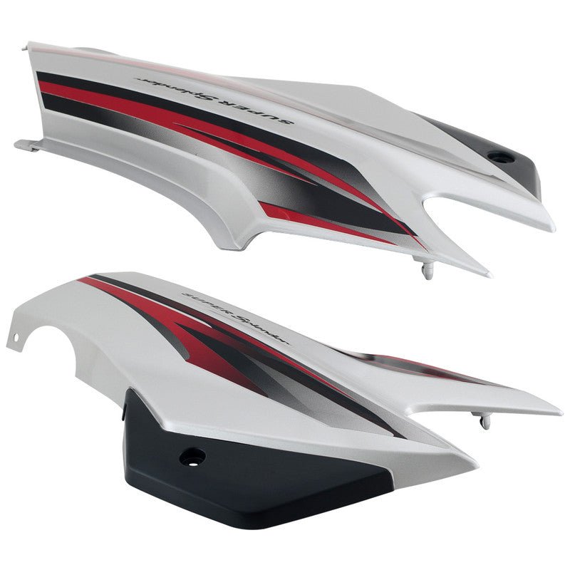Side Panel / Side Cowl Set Fit For Hero Super Splendor Latest (type-2) Force Silver