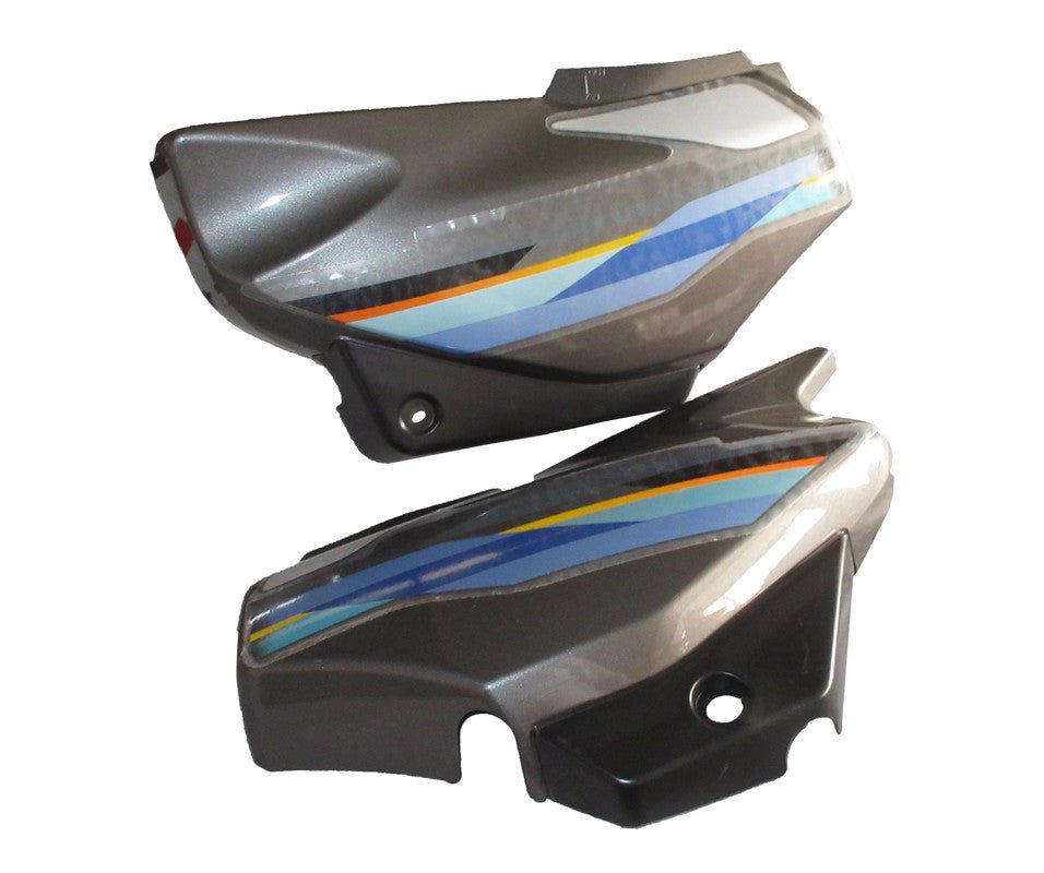 Side Panel / Side Cowl Set Fit For Hero Super Splendor New Model Heavy Grey Colour(for Silver Bike)
