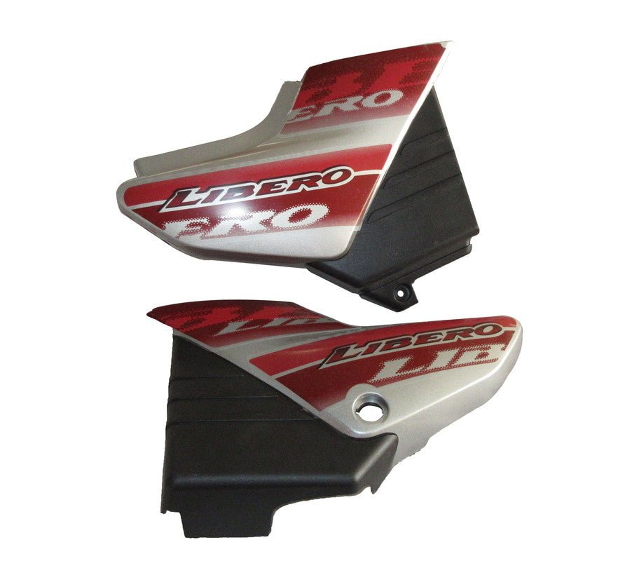 Side Panel / Side Cowl Set Fit For Yamaha Libero G5 Boon Silver(red Sticker) For Red Bike