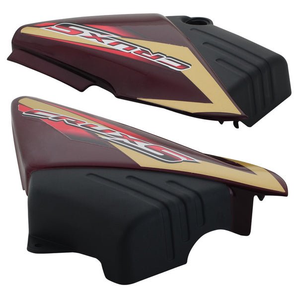 Side Panel / Side Cowl Set Fit For Yamaha Yamaha Crux Candy Maroon With Graphic - Image 2